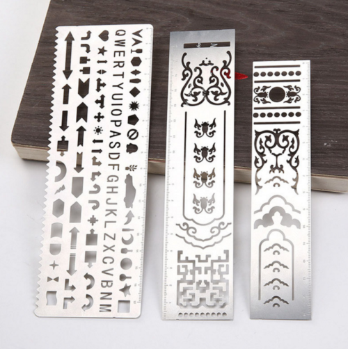 3-pack Metal Stencil Bookmark DIY Stencil Templates for Engraving Painting  Scrapbooking Only د.ب.‏ 4.00 بات بات Mobile